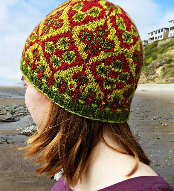 Free knit hat pattern in the round