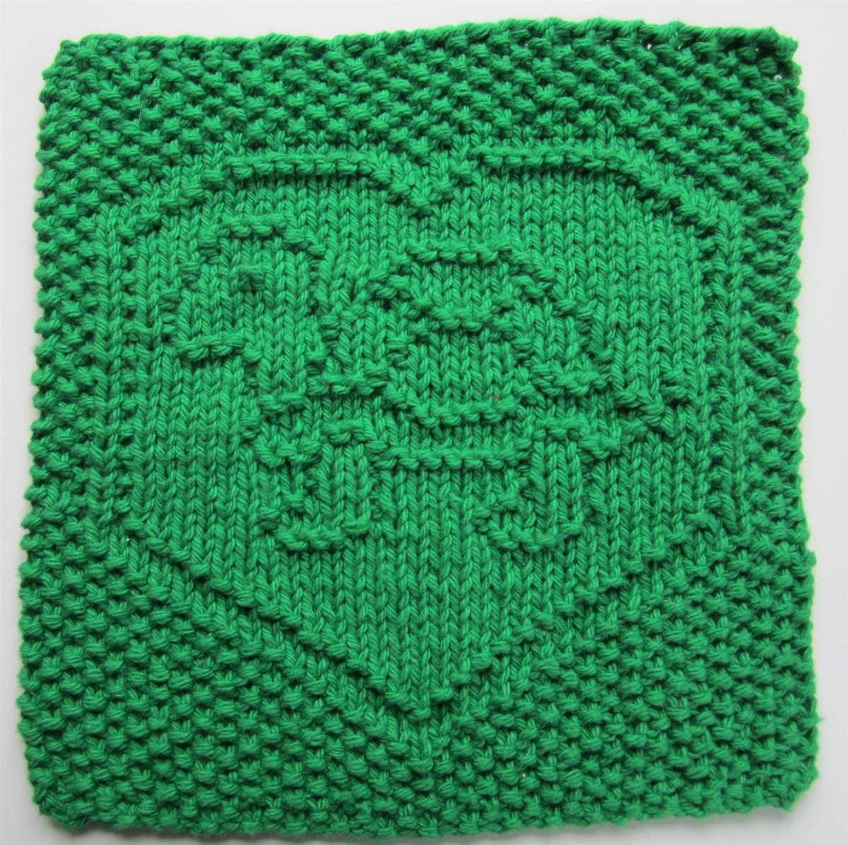 Knitted wash cloth patterns