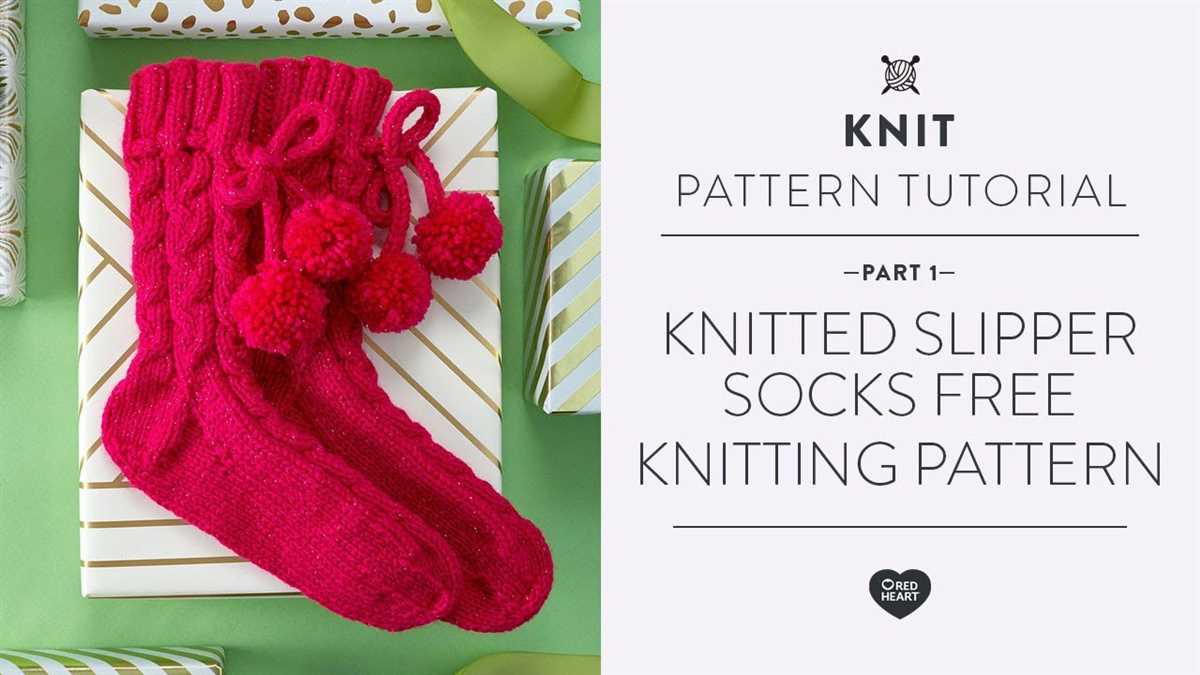 Free knitting knitted slippers pattern with two needles