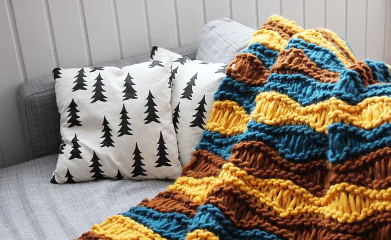 Easy knitting pattern for throw blanket