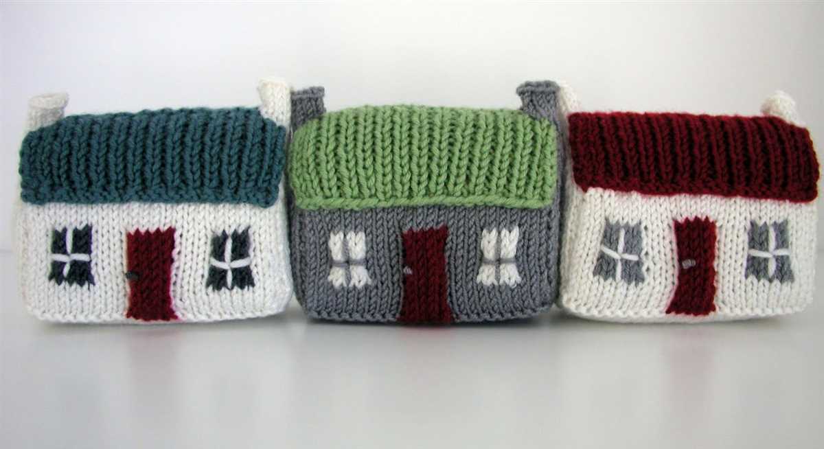 Knitted village patterns