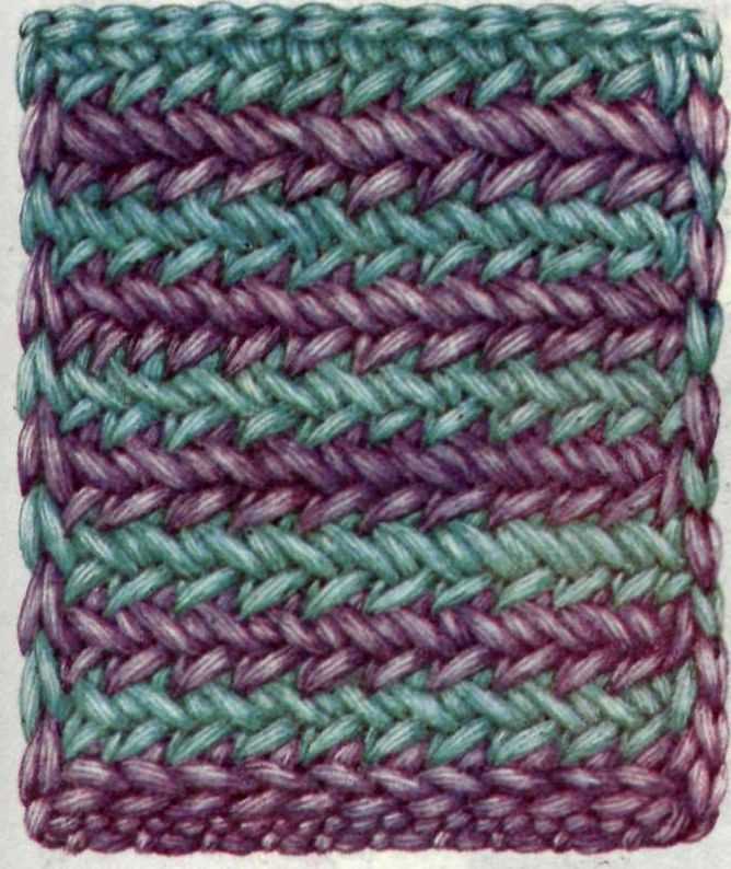 Double tweed knit stitch pattern