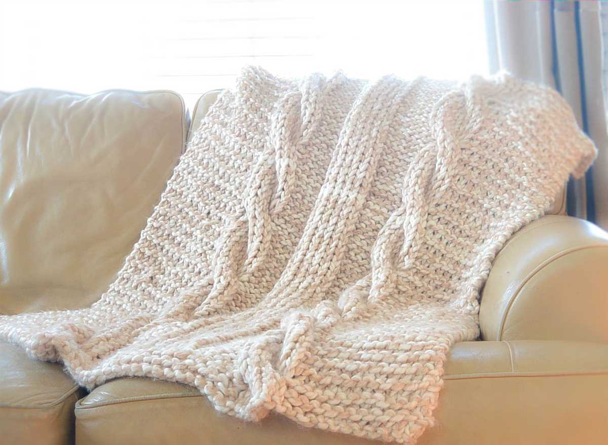 Easy knit throw pattern