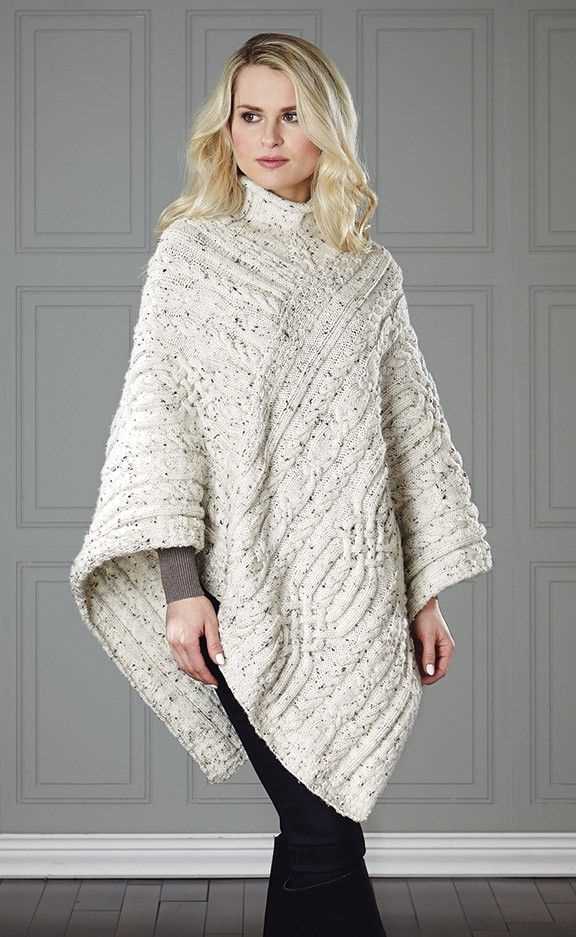 Aran poncho knitting pattern free