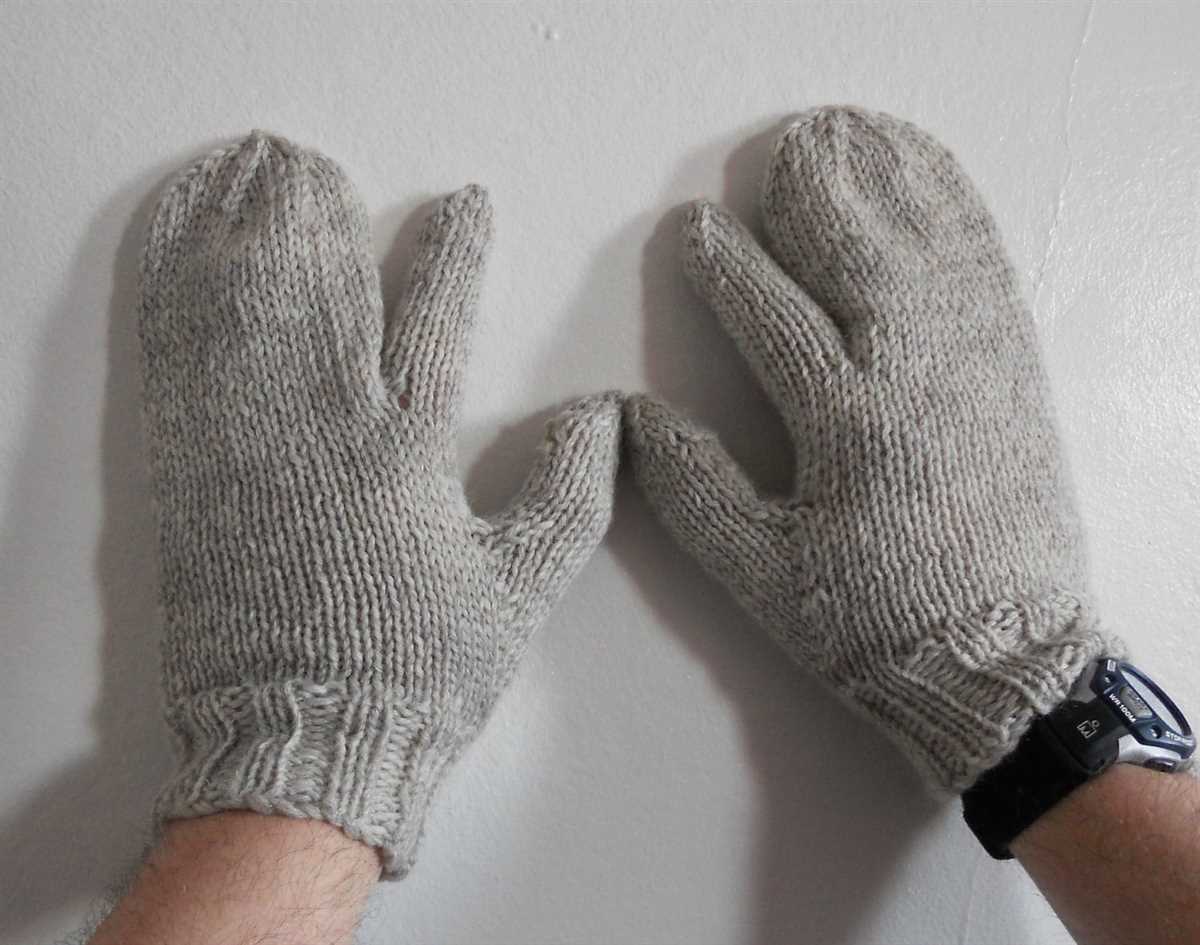 Trigger finger mittens knitting pattern free