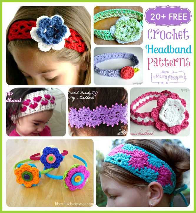 Knitted hair accessories free patterns