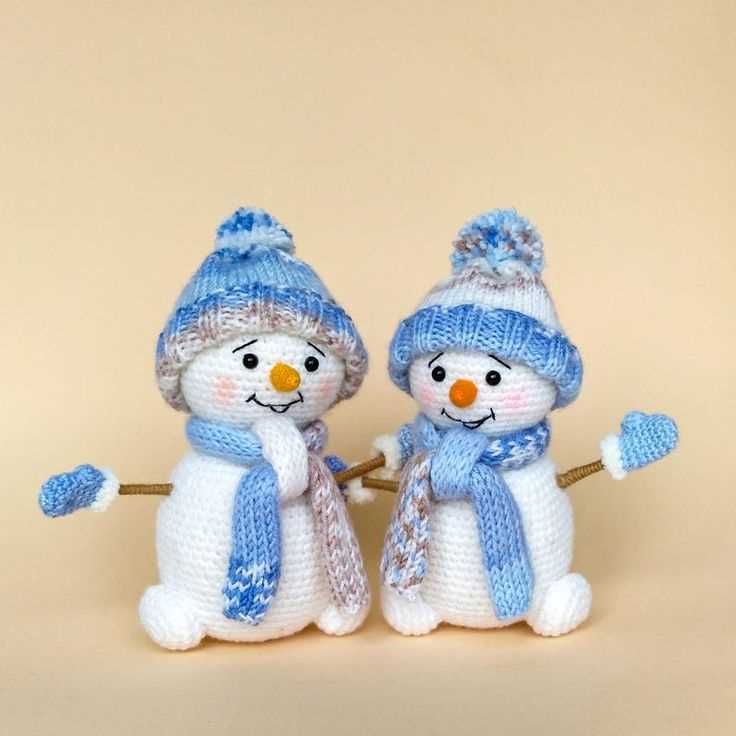 Snowman family knitting pattern