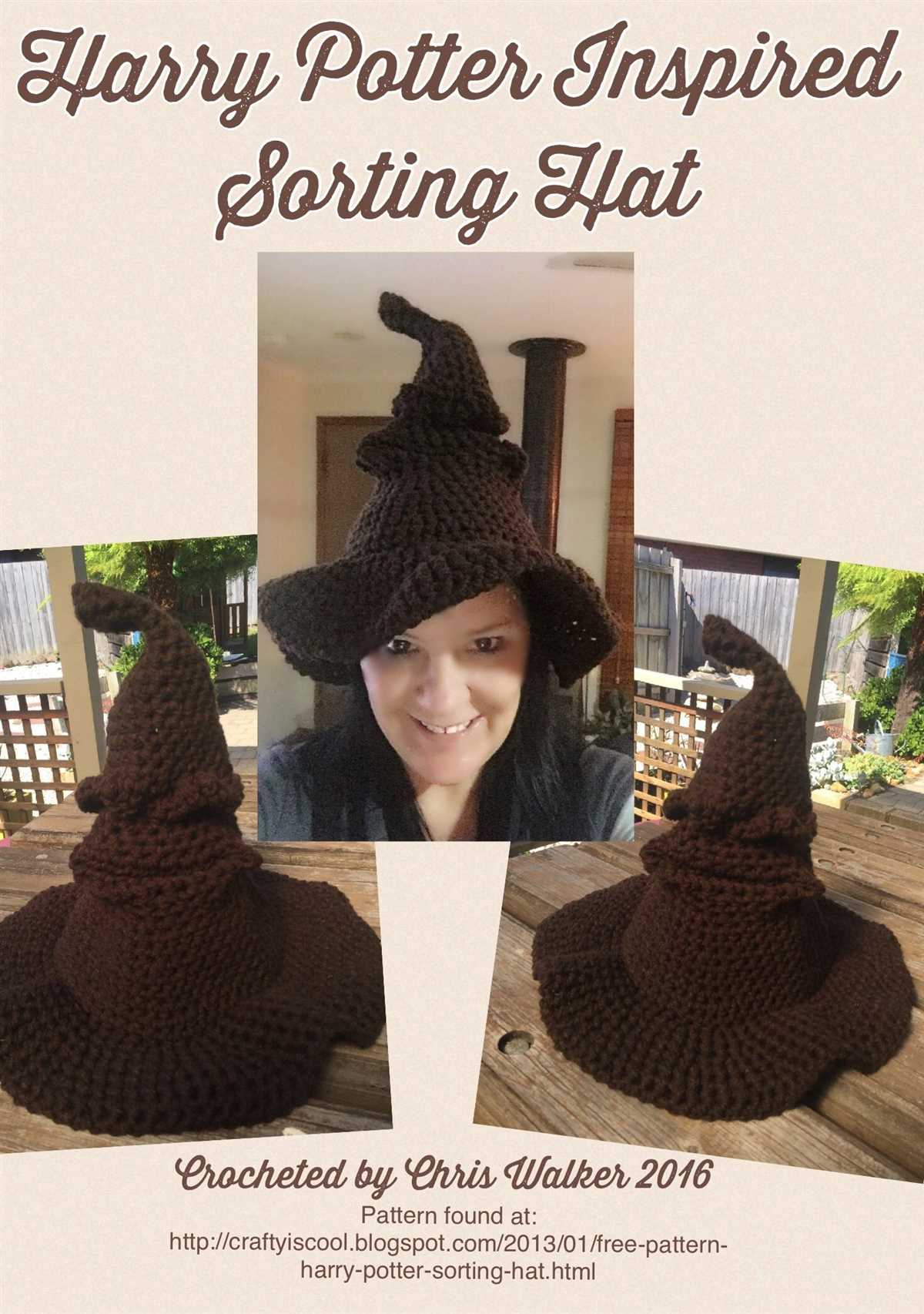 Sorting hat knitting pattern