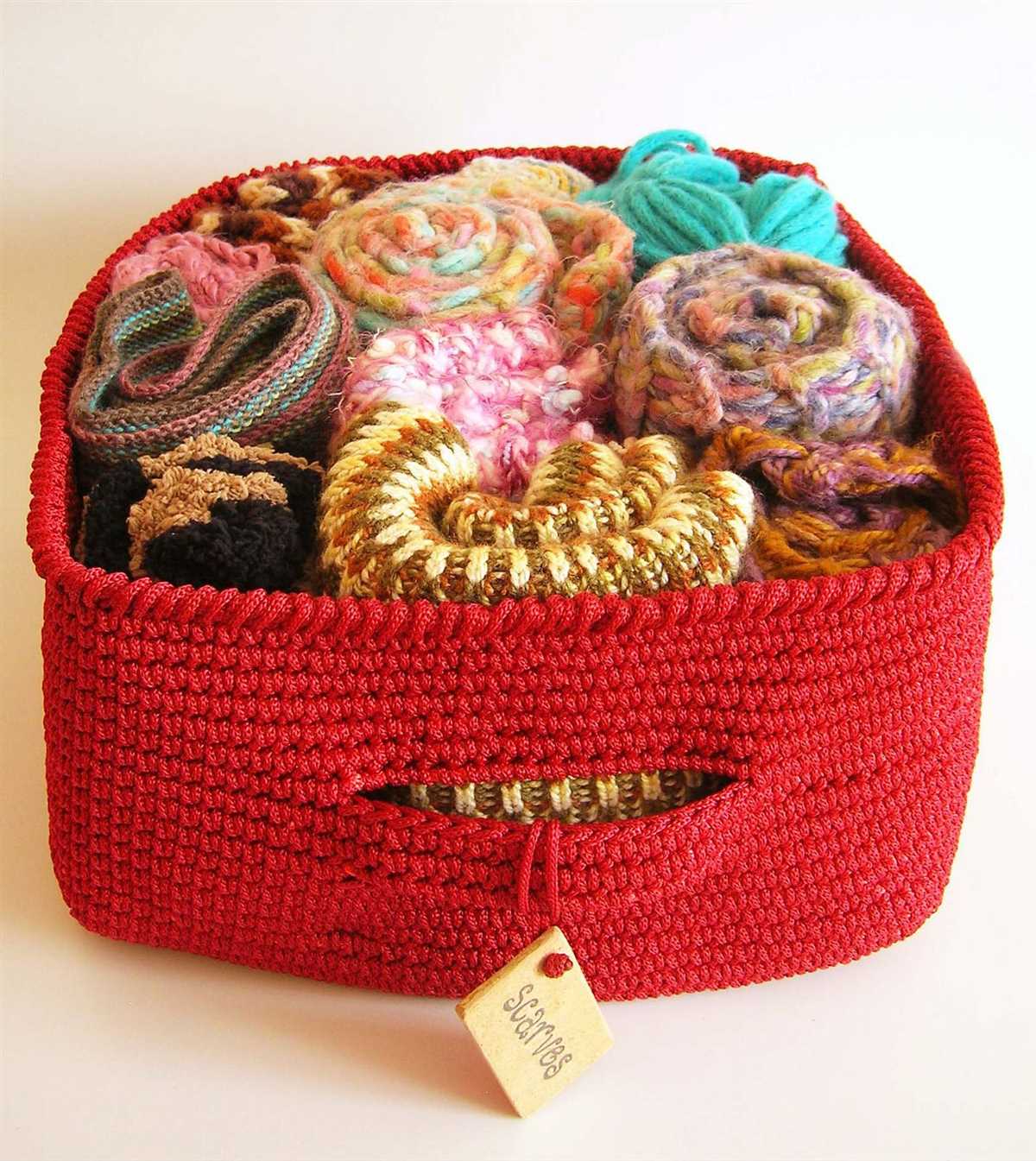 Knit square basket pattern