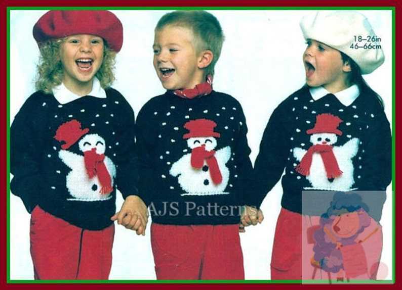 Children's christmas sweater knitting patterns