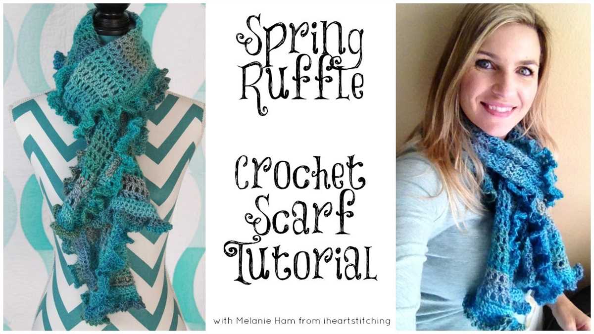 Knitted ruffle scarf pattern free