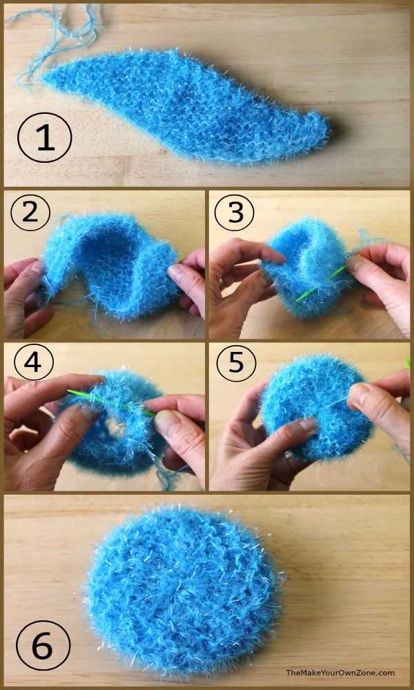 Knitted scrubbies pattern