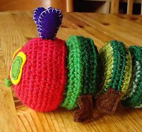 Free knitting pattern for the very hungry caterpillar