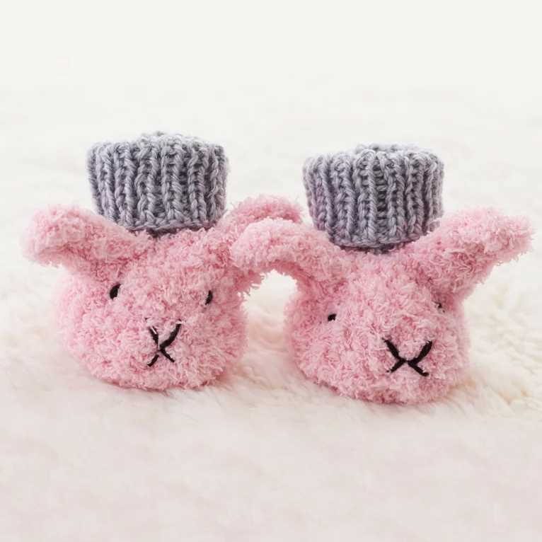 Bunny booties knitting pattern free