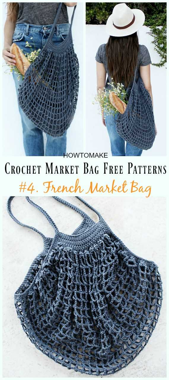 Knitted farmers market bag pattern