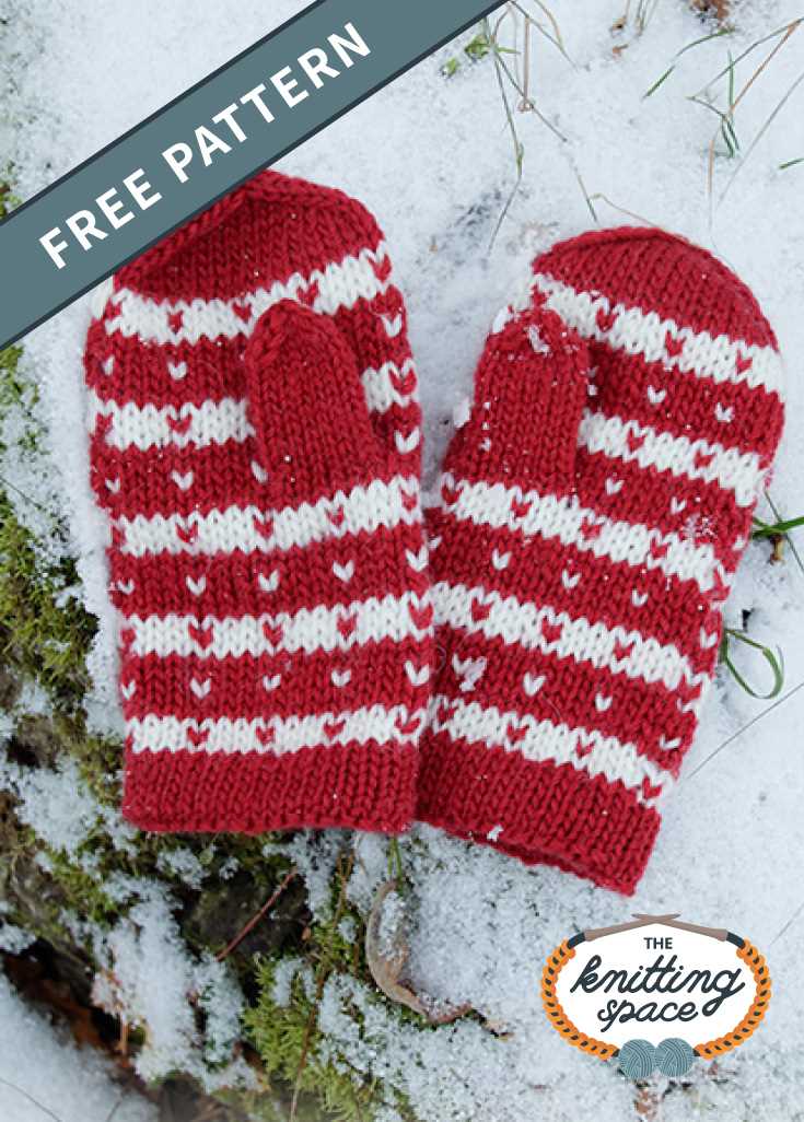 Free knitting pattern for childrens mittens