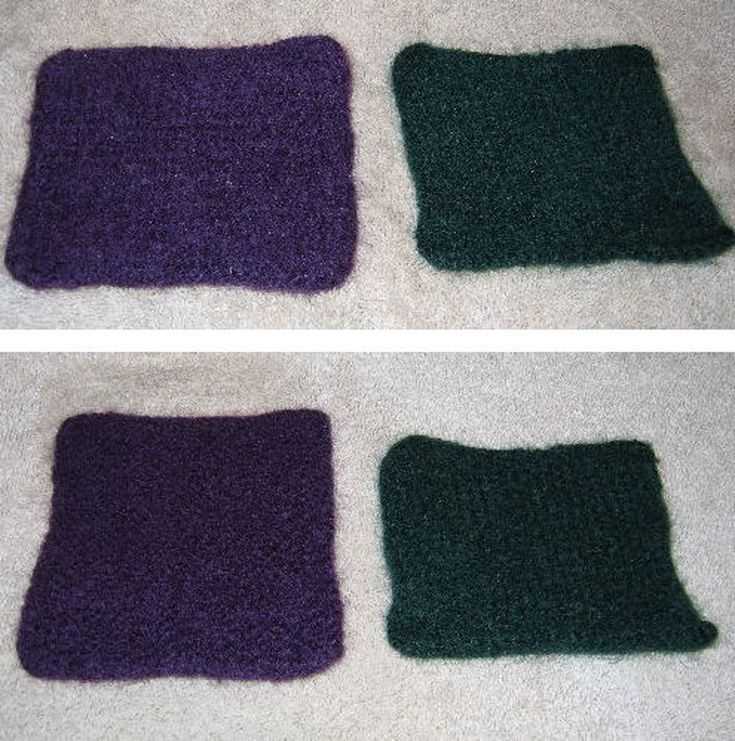 Felted knitted hot pad pattern