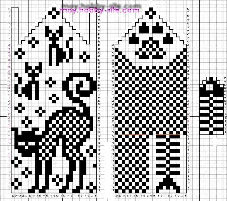 Paw print knitting pattern