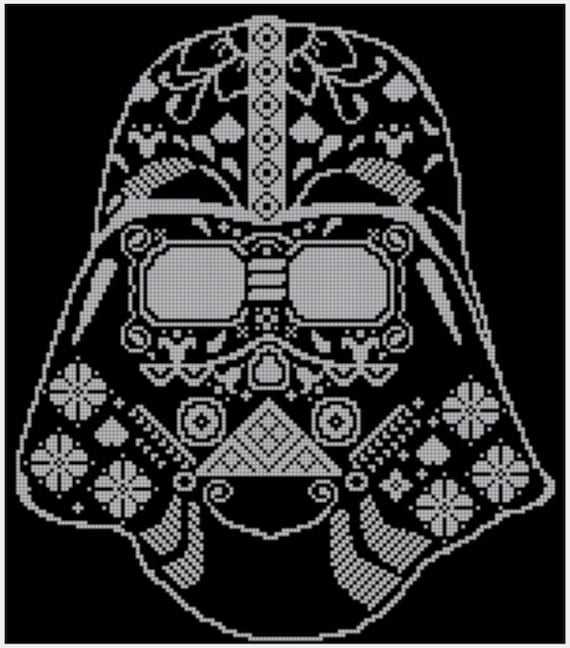 Darth vader knitted hat pattern