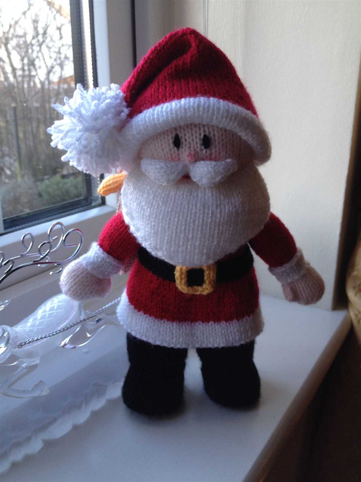 Santa claus knitting pattern free