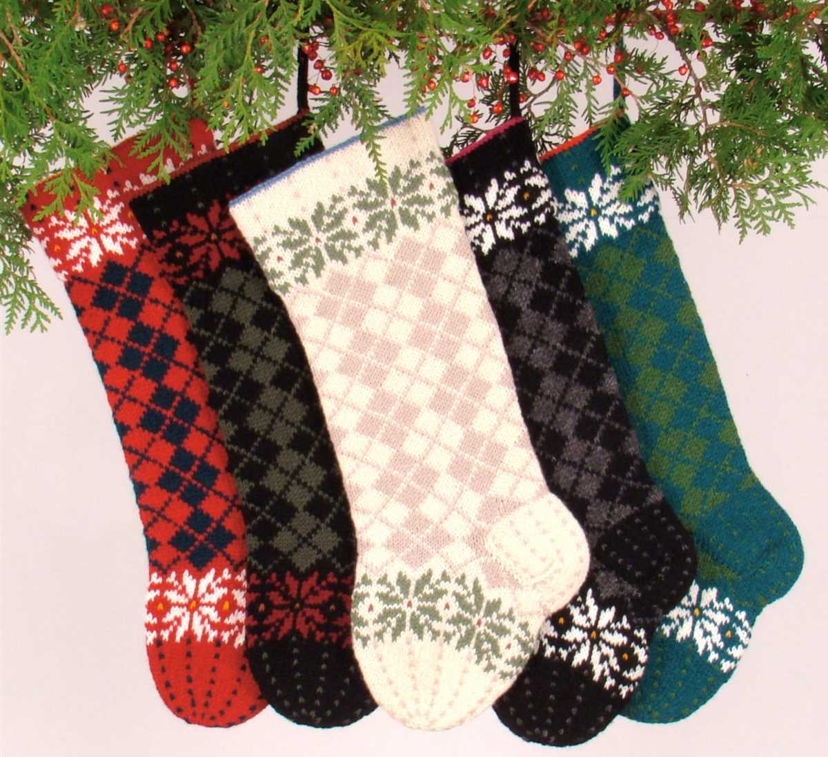 Free knit christmas stocking patterns