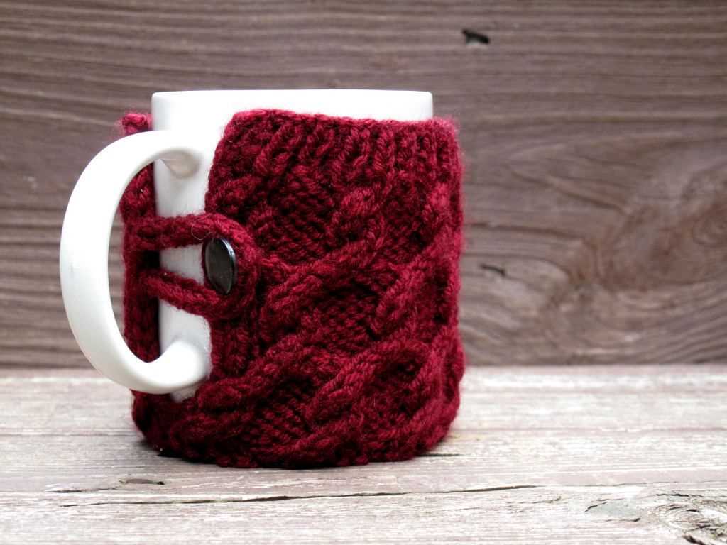 Knitted mug cozy patterns free