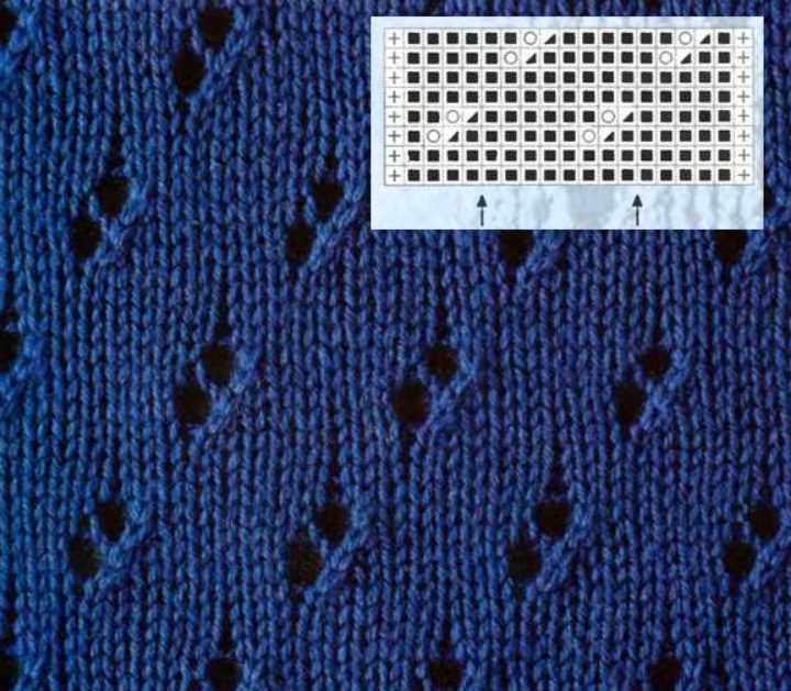 Hole knitting pattern