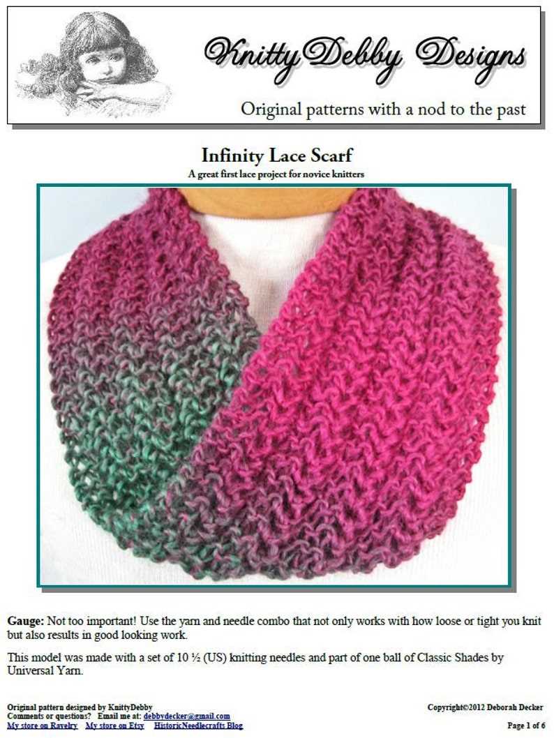 Knitting scarf patterns easy