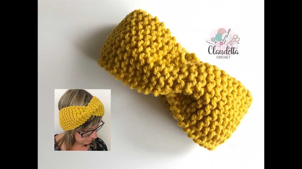 Seed stitch knit headband pattern