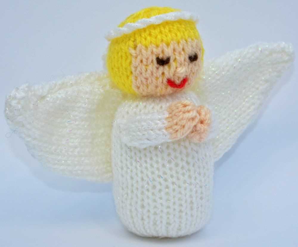 Free knitted christmas angel pattern