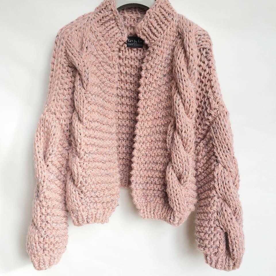 Chunky cardigan knit pattern