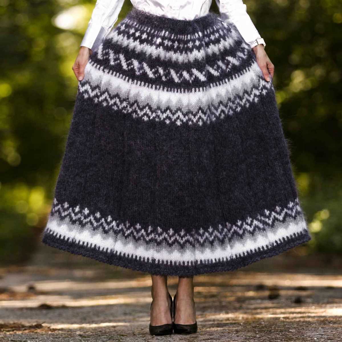 Maxi skirt knitting pattern