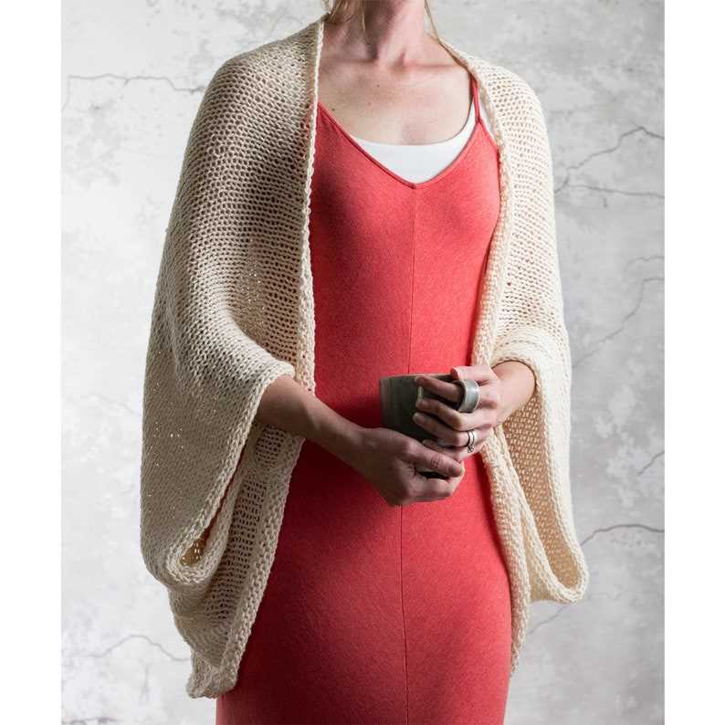 Simple knit shrug pattern