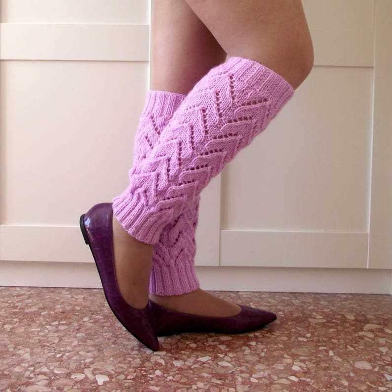 Simple leg warmer knitting pattern