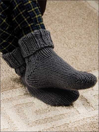 Men's ribbed socks knitting pattern