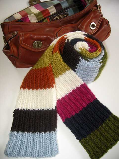 Football scarf knitting pattern free