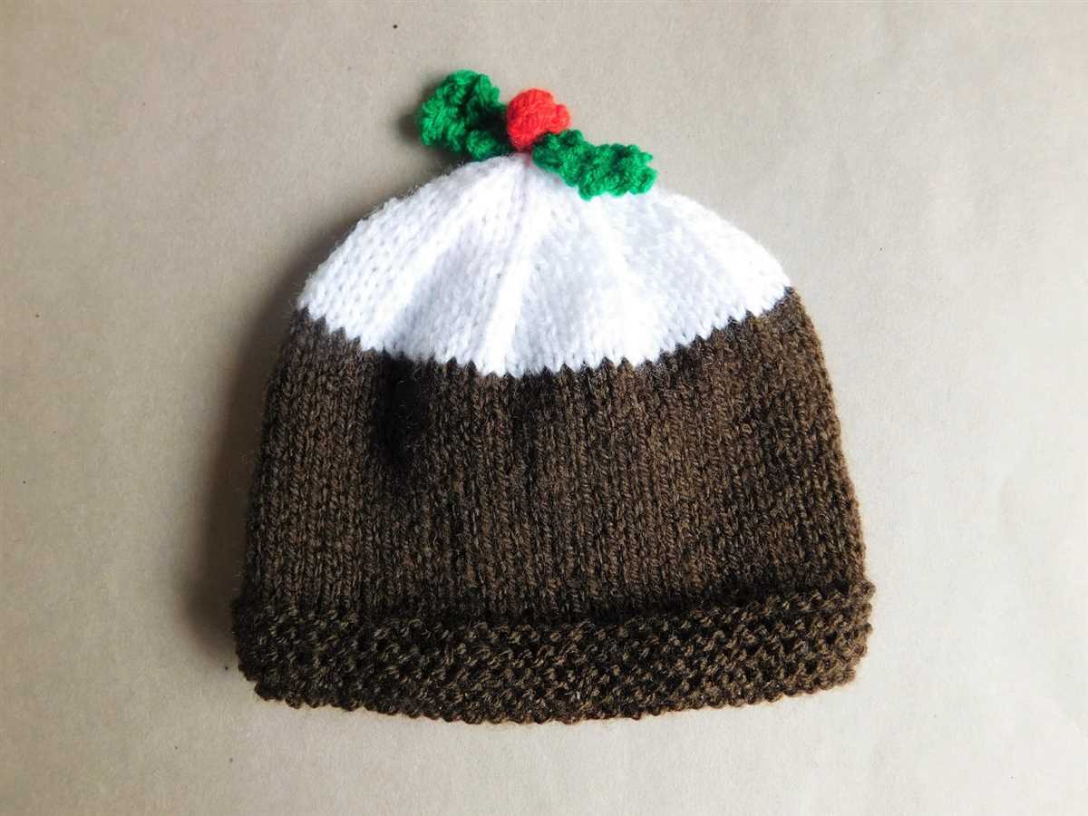 Knitting pattern christmas pudding