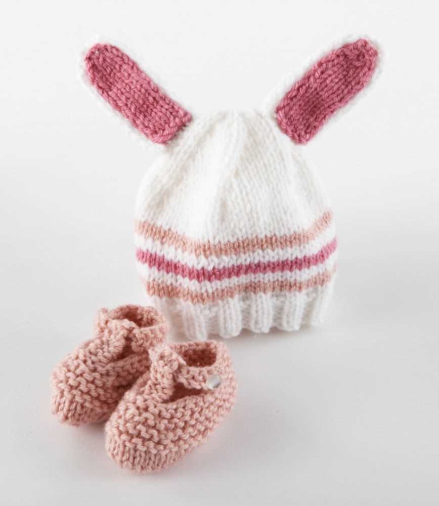 Bunny booties knitting pattern free