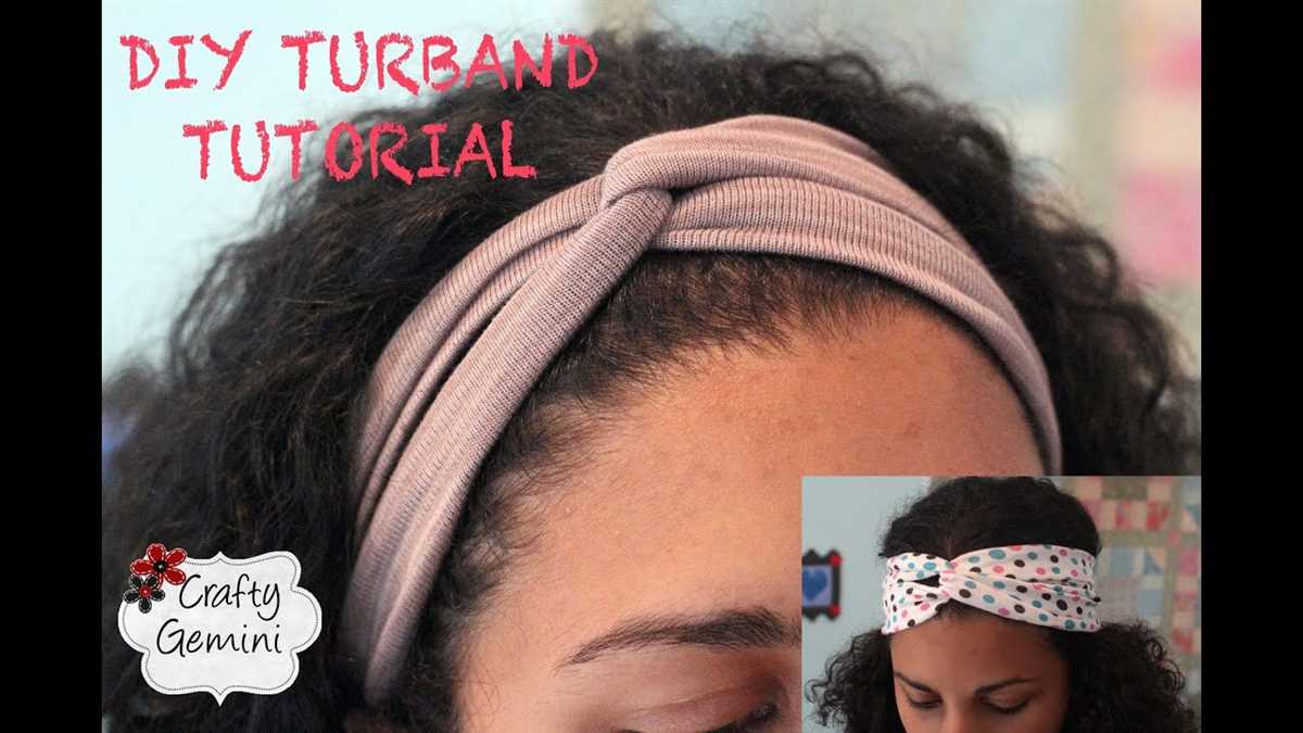 Knit fabric headband pattern