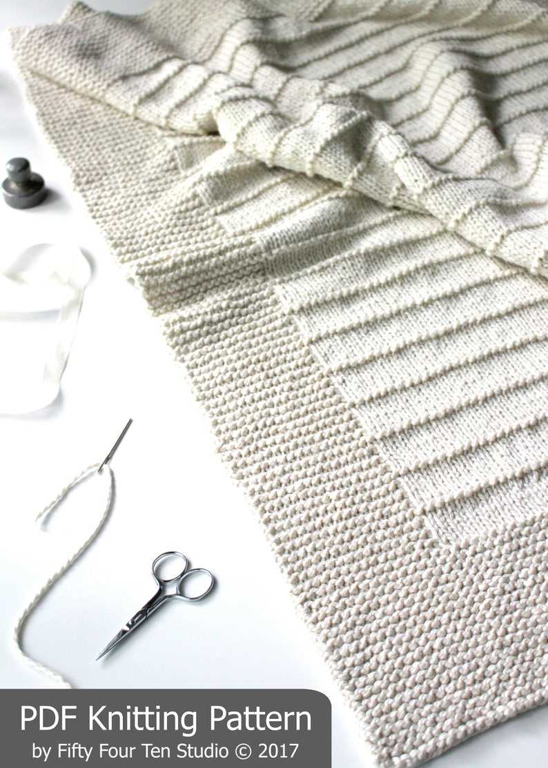 Knitting blanket pattern for beginners