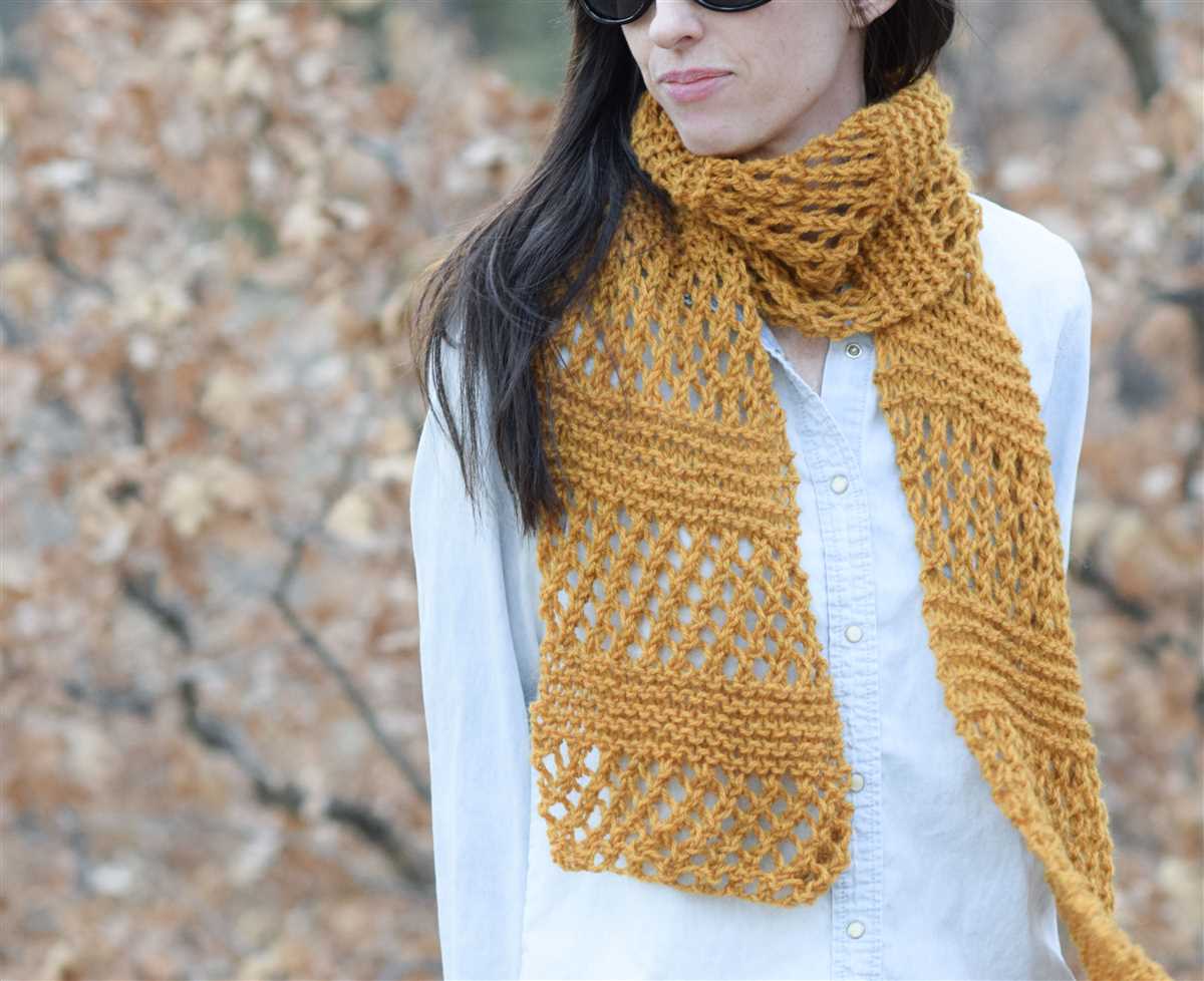 Unique scarf knitting patterns