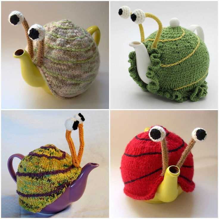 Knitted snail pattern