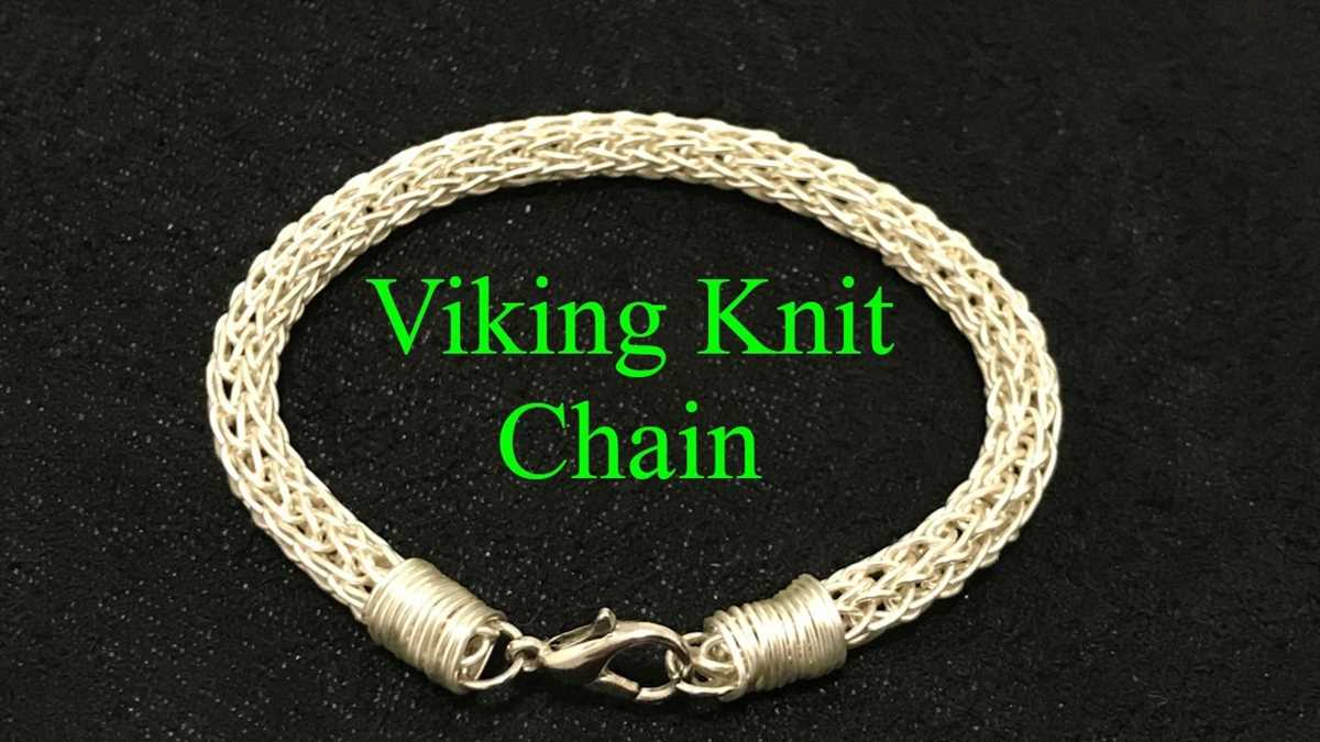 Viking knit bracelet pattern