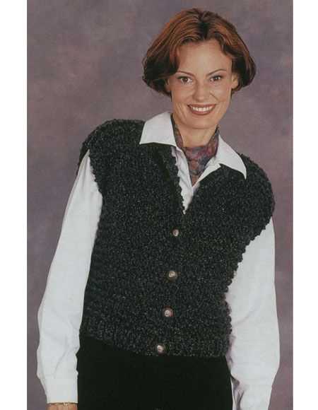 Shawl collar vest knitting pattern