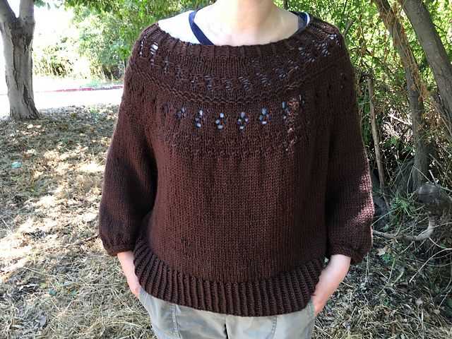 Ranunculus sweater knitting pattern