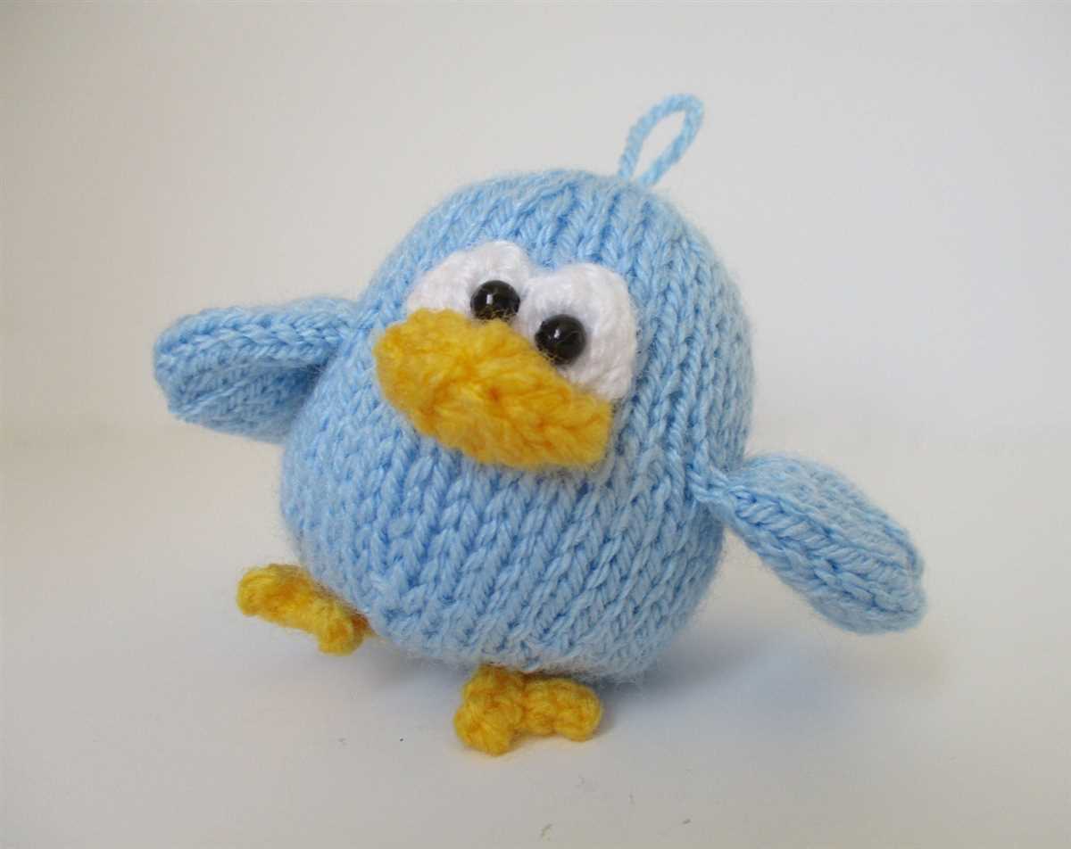 Bluebird of happiness knitting pattern