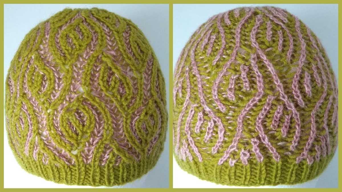 Brioche hat knit pattern