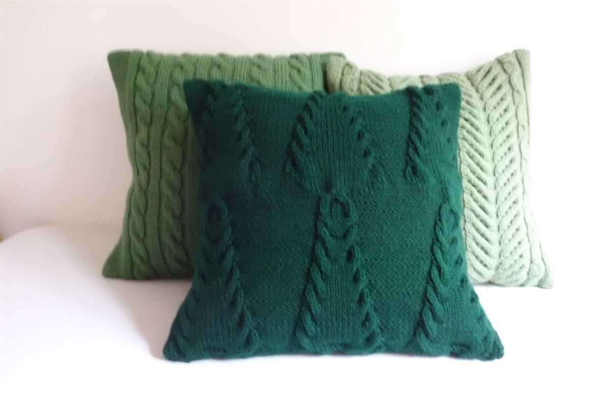 Hand knitted pillow patterns