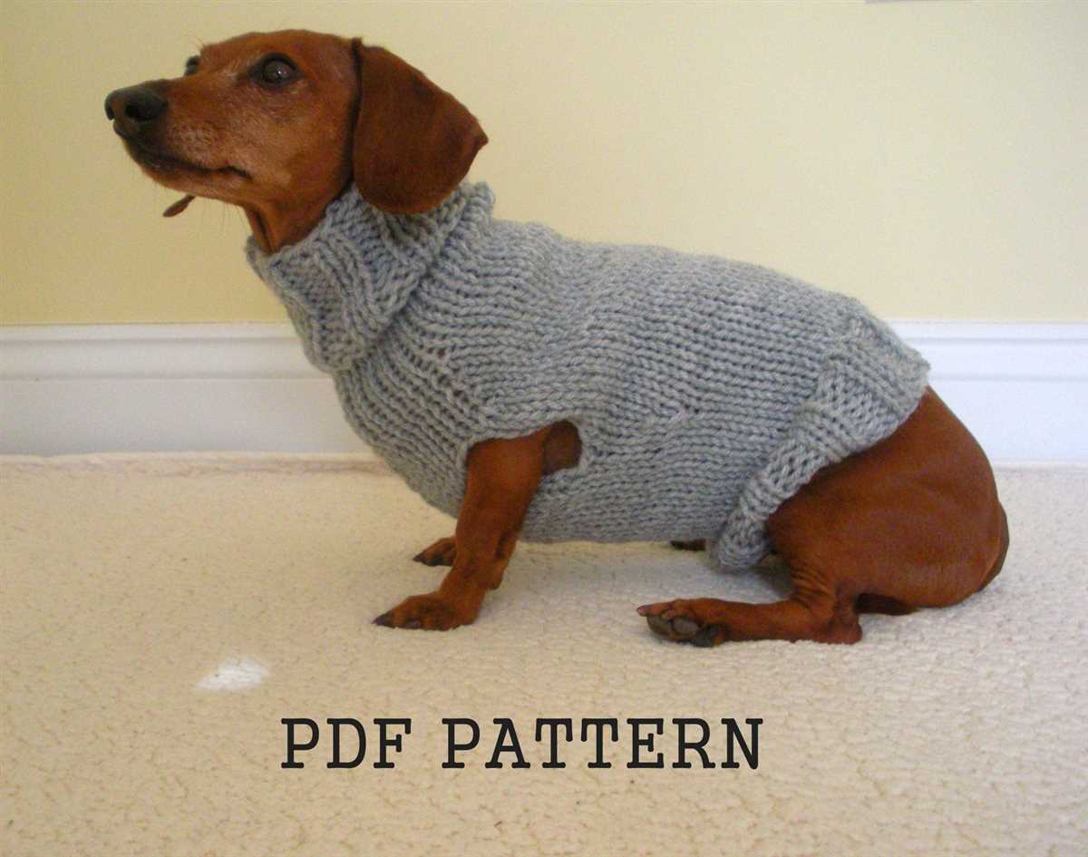 Dachshund jumper knitting pattern