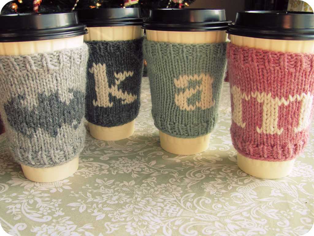 Starbucks cup cozy knit pattern